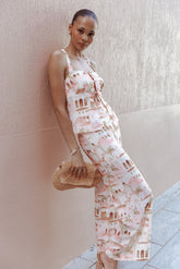 Aemma Top - Tan Print