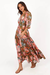 Kelda Dress - Green Multi