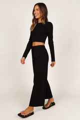 Ayers Long Sleeve Set - Black