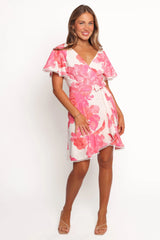 Jem Mini Dress - Pink Floral