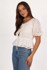 Flora Top - White