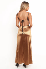 Lael Maxi Dress - Gold/Black