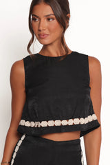 Margarete Pant Set - Black Cream