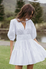 Alessia Mini Dress - White