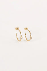 Damie Hoop Earrings - Gold