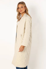 Clea Quilted Jacket - Bone