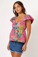 Annalise Top - Pearly Purple