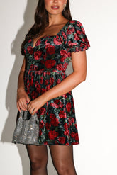 Anders Mini Dress - Black/Red