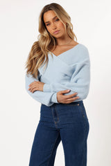 Langton Knit Sweater - Pale Blue