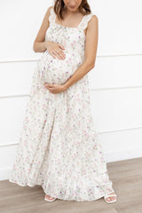 Caroline Maxi Dress - Pink Floral