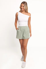 Ausha Racer Shorts - Sage