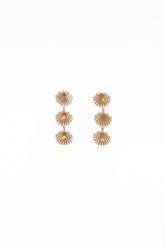 Coral Earrings - Gold