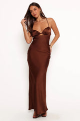 Amalia Maxi Dress - Chocolate