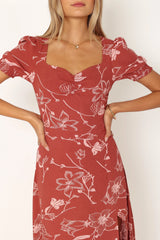 Franklin Dress - Rust Floral