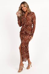 Calista Shirt Dress - Leopard