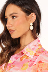 Aquelle Statement Earrings - White