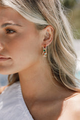 Antigoni Hoop Earrings - Gold/Multi