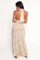 Lunaria Halterneck Jumpsuit - Floral