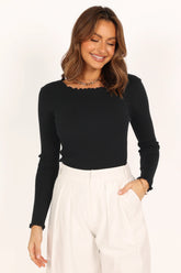 Kya Knit Top - Black