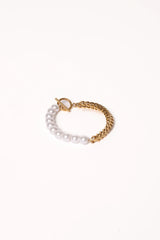 Cascais Bracelet - Gold/Pearl