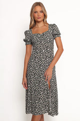 Franklin Dress - Black Floral