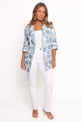 Billie Blazer - White/Blue