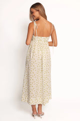Ashtyn Maxi Dress - Yellow Floral