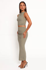 Mattie Two Piece Set - Olive