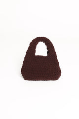 Lani Knitted Handbag - Chocolate