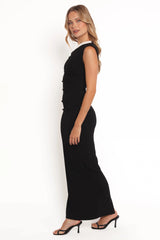 Jayda Maxi Dress - Black/White