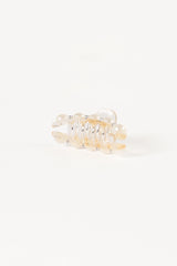 Lile Pearl Hair Clip - White