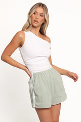 Ausha Racer Shorts - Sage