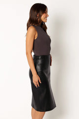 Makenna Midi Skirt - Black