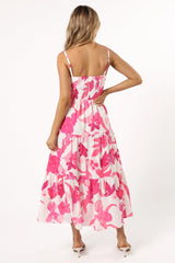 Monika Maxi Dress - Pink Floral