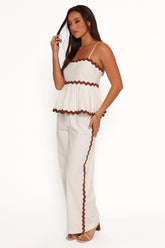 Mollymook Pant - White Tan