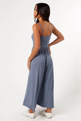 Kameron Knit Jumpsuit - Dusty Blue