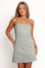 Casey Strapless Mini Dress - Sage