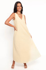 Lía Maxi Dress - Lemon