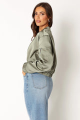 Kyra Bomber Jacket - Sage