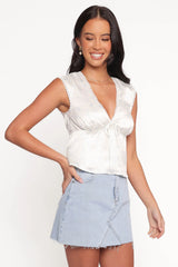 Ingrid Top - Cream Ditsy