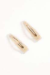 Carmen Hair Clip Set - Pearl