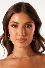 Monika Hoop Earrings - Gold