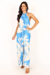 Aminah Jumpsuit - Blue Floral