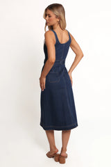 Carys Midi Dress - Denim