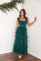 Belle Maxi Dress - Hunter Green