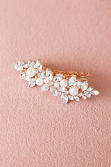Brielle Embellished Hairclip - Gold