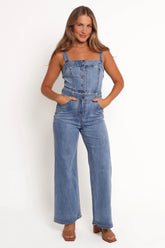 Edan Denim Jumpsuit - Denim