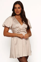 Everton Mini Dress - Beige