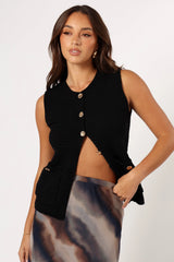 Blair Knit Vest - Black