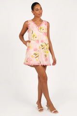 Calliope Mini Dress - Acacia Blossom
